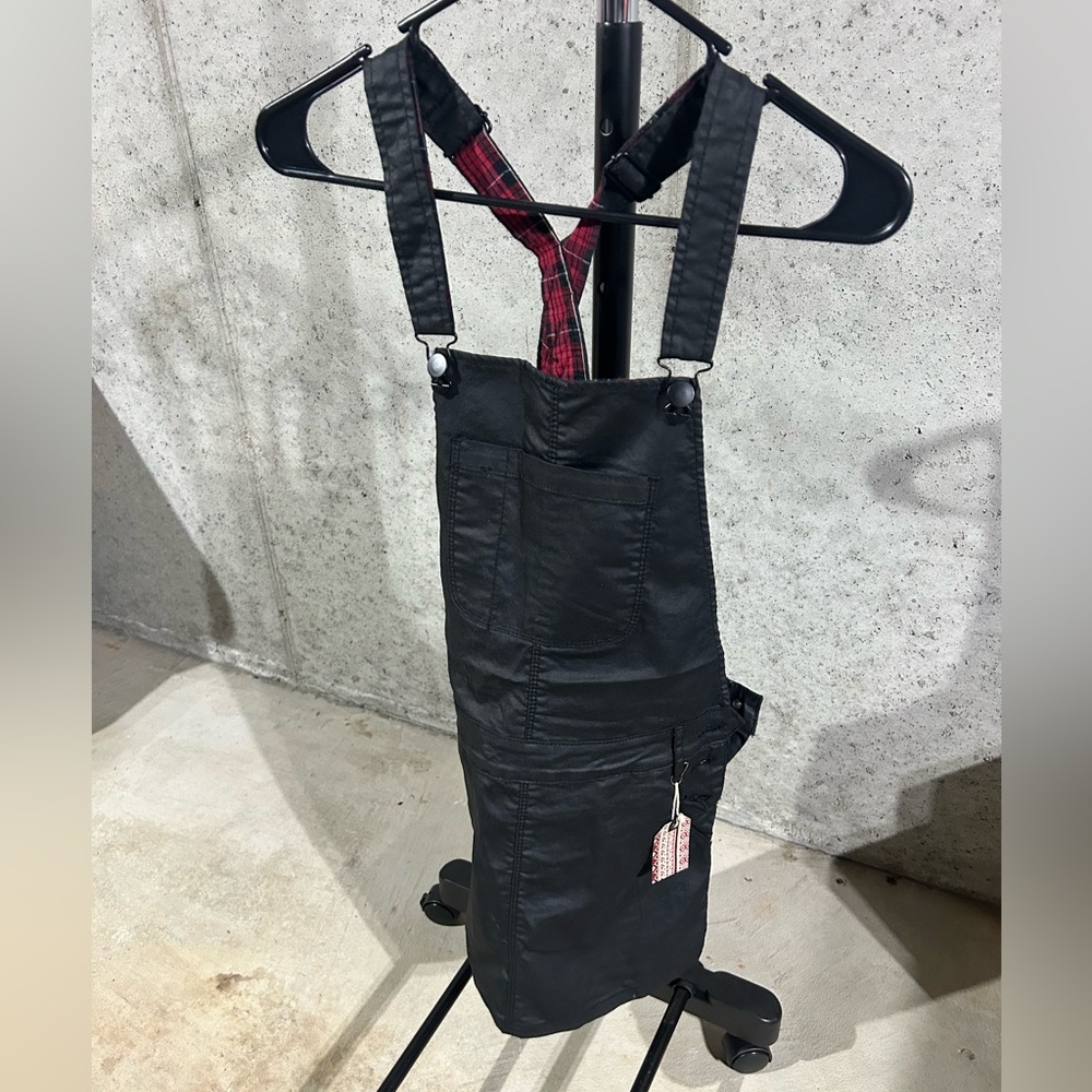 Forever 21 Black and Plaid Overalls